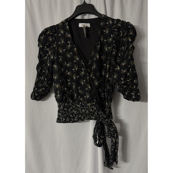 NWT Bailey 44 Lilian Womens 3/4 Sleeve Tie at Waist Top Blouse Shirt Size Medium